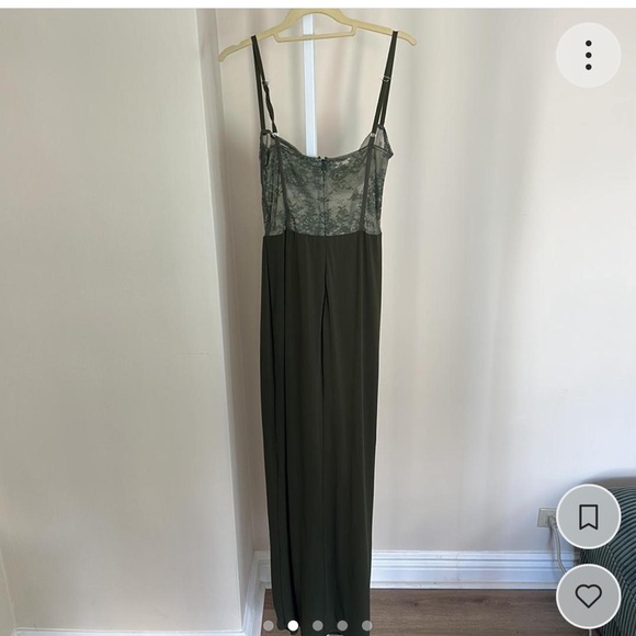 Katie May Willow Bustier Gown Green size Medium - Picture 3 of 5